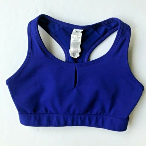 Fabletics Sylvia Sports Bra Size XXS Racerback Sapphire Blue High Impact - Picture 2 of 11